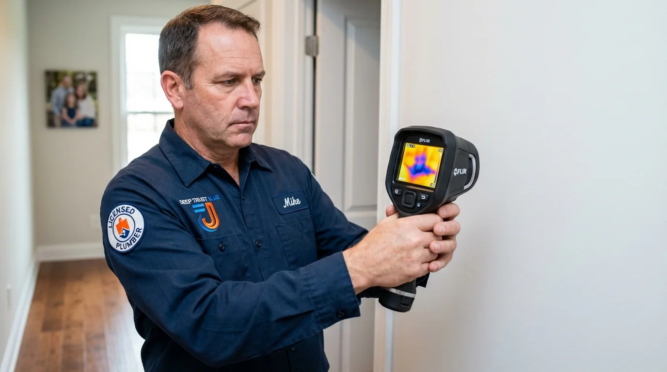 Thermal imaging leak detection by Johns Plumbing LLC in Ramsey